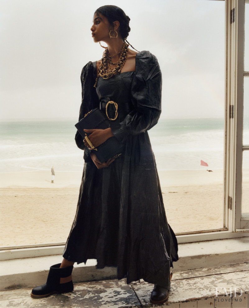 Imaan Hammam featured in  the Alexander McQueen advertisement for Spring/Summer 2020