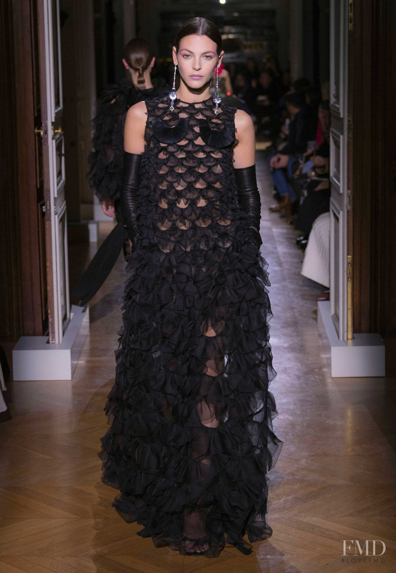 Vittoria Ceretti featured in  the Valentino Couture fashion show for Spring/Summer 2020