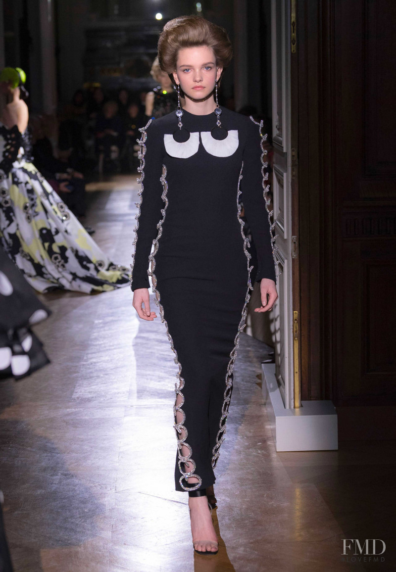Valeria Chenskaya featured in  the Valentino Couture fashion show for Spring/Summer 2020
