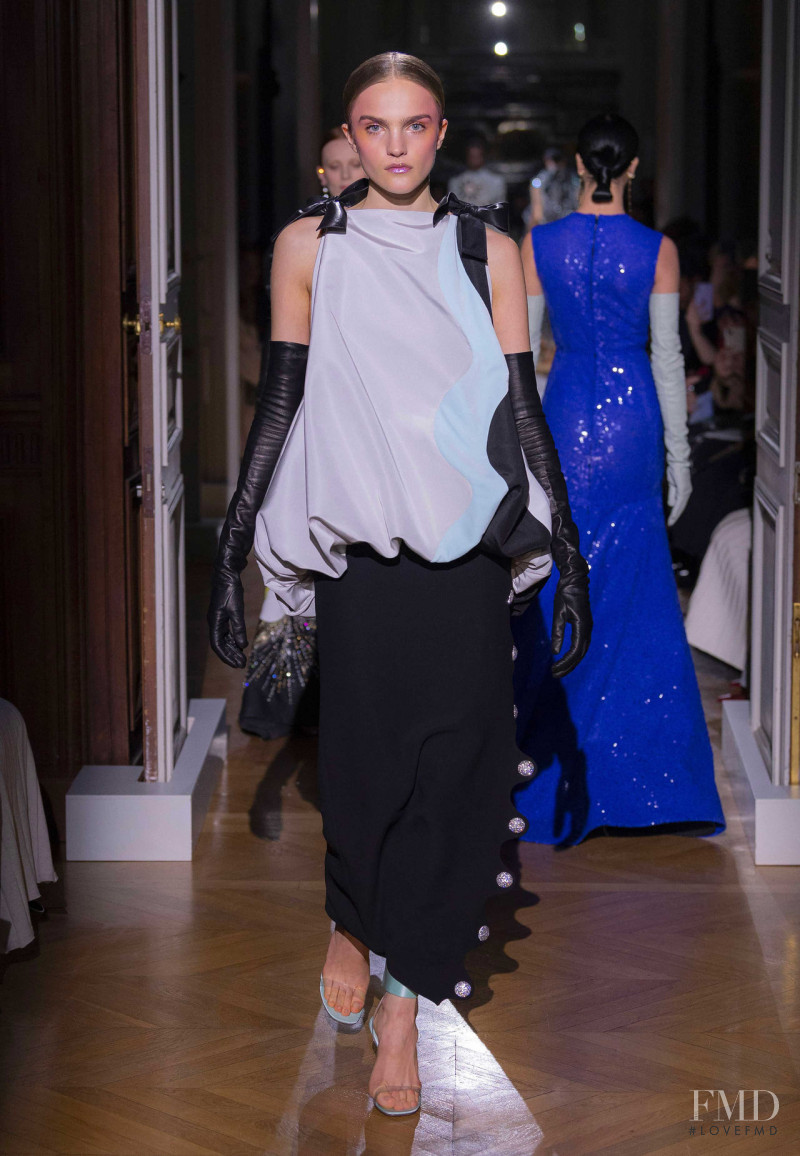 Josefine Lynderup featured in  the Valentino Couture fashion show for Spring/Summer 2020