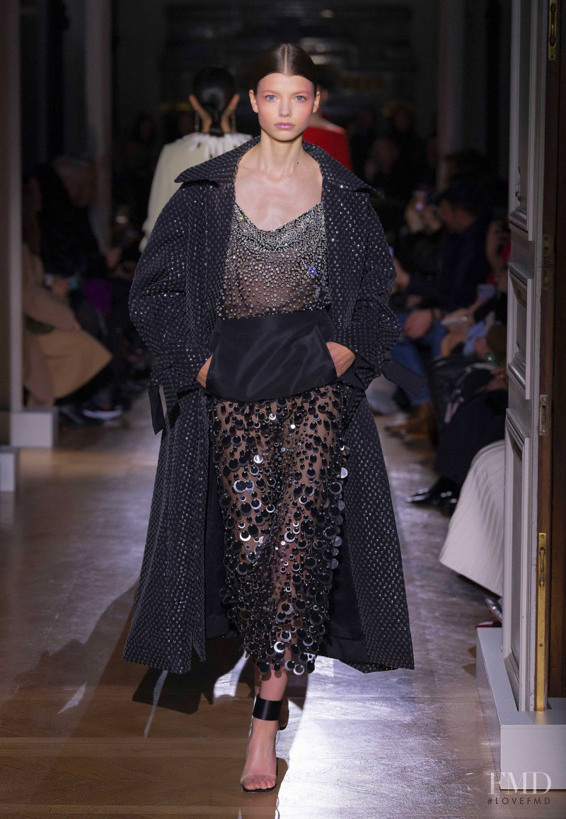 Mathilde Henning featured in  the Valentino Couture fashion show for Spring/Summer 2020