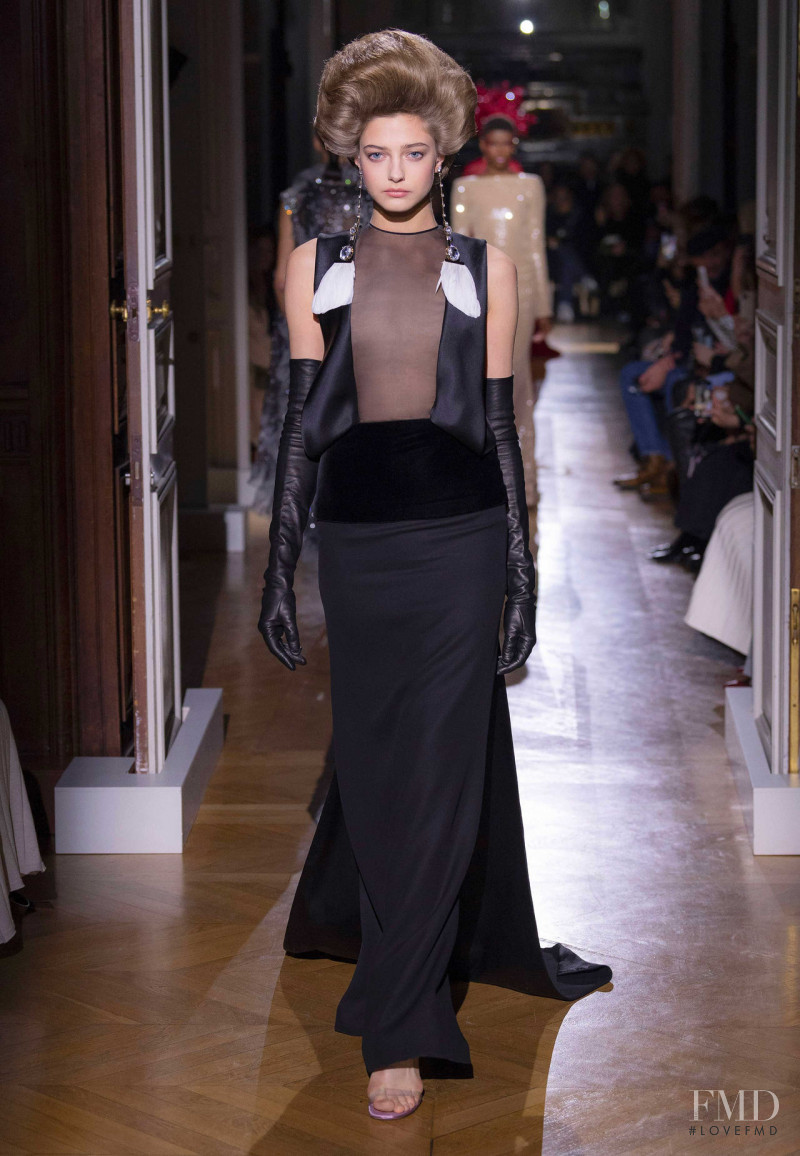 Liza Popova featured in  the Valentino Couture fashion show for Spring/Summer 2020