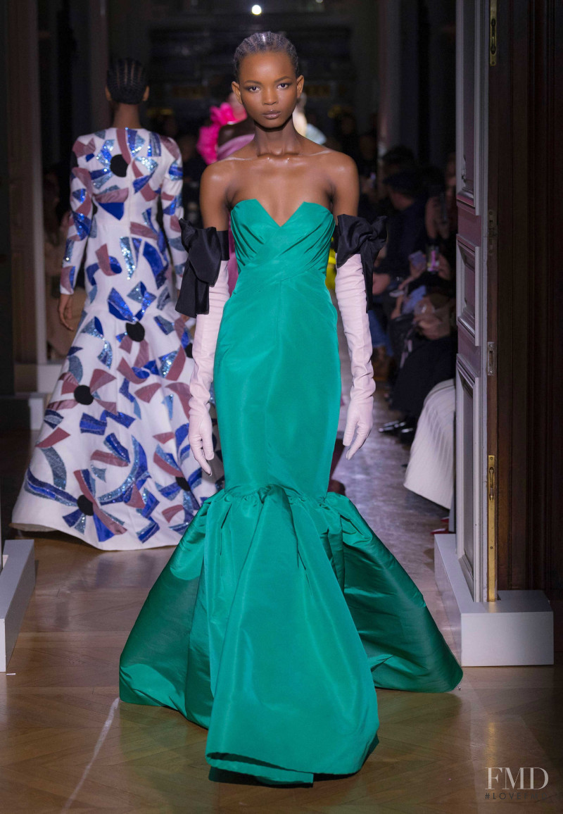 Grace Quaye featured in  the Valentino Couture fashion show for Spring/Summer 2020