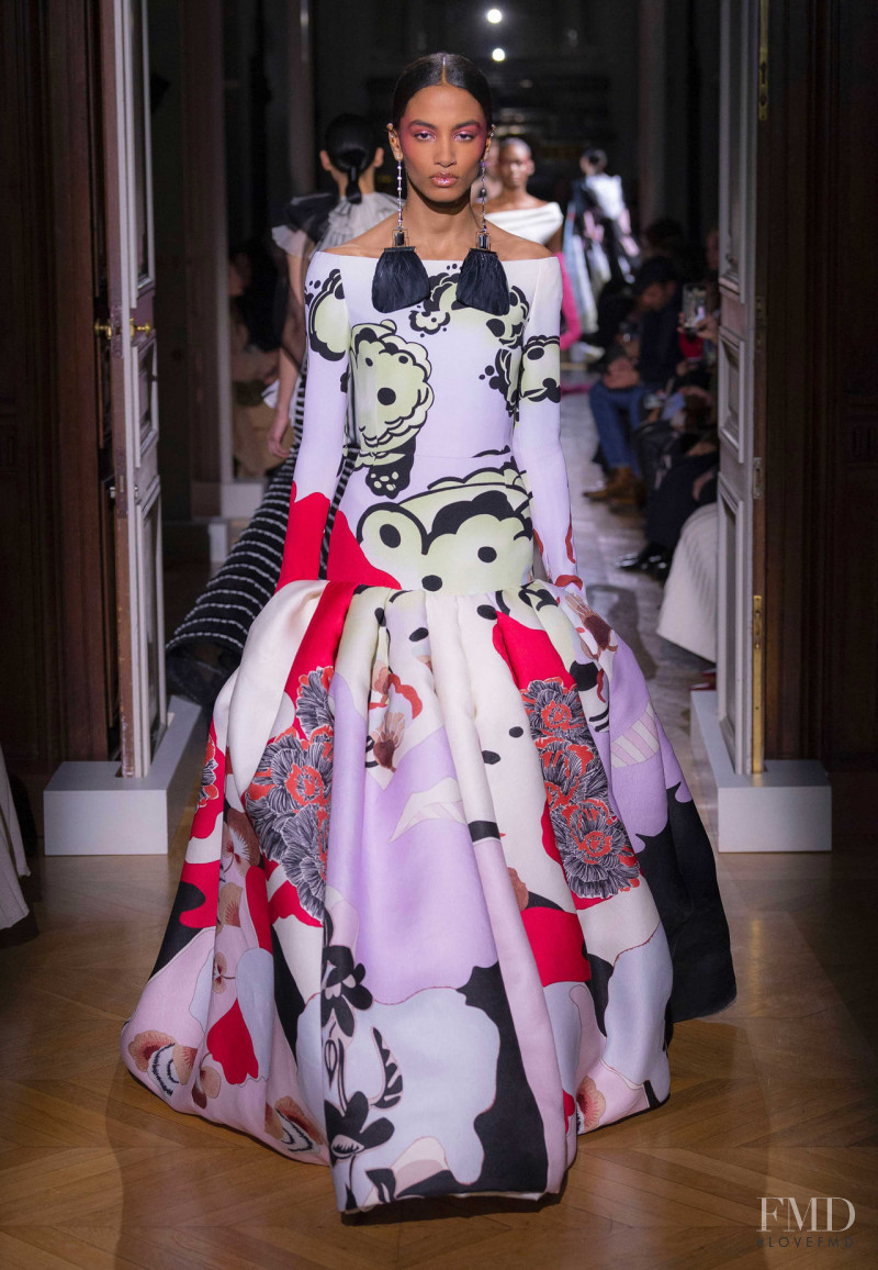 Sacha Quenby featured in  the Valentino Couture fashion show for Spring/Summer 2020