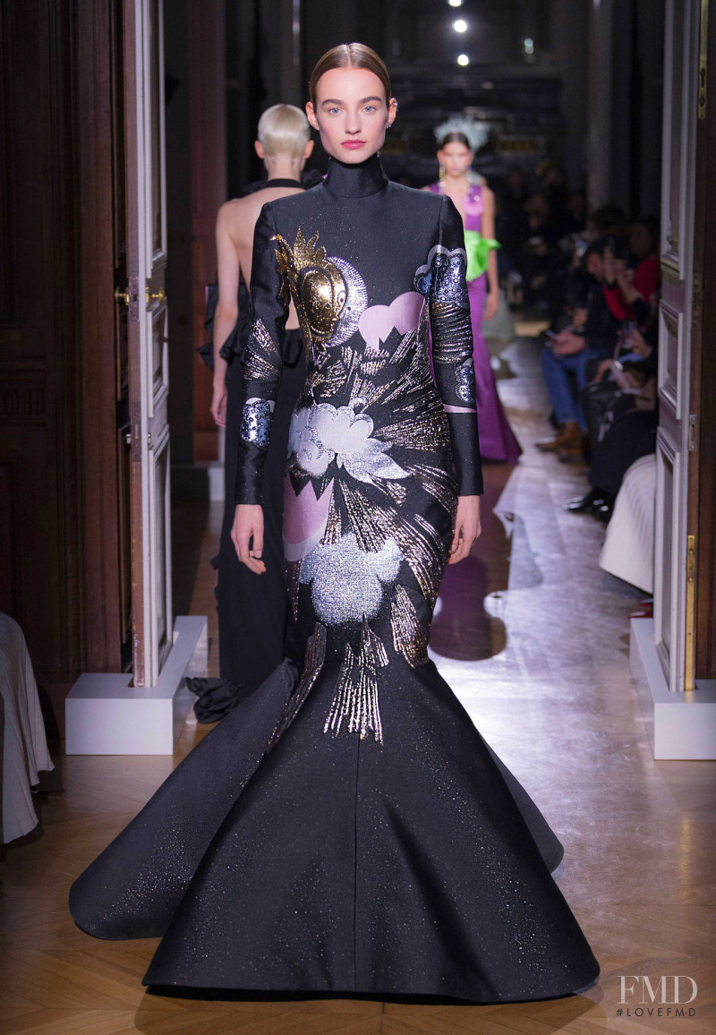 Maartje Verhoef featured in  the Valentino Couture fashion show for Spring/Summer 2020