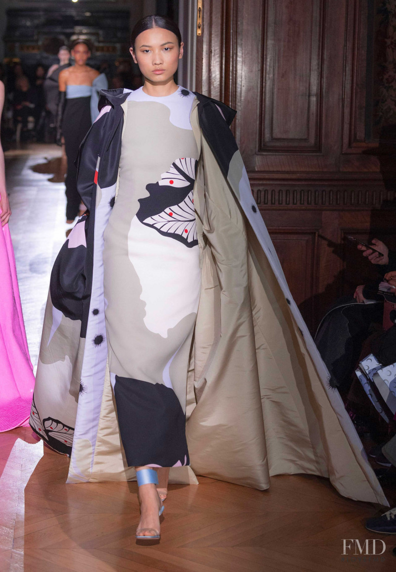 Ning Jinyi featured in  the Valentino Couture fashion show for Spring/Summer 2020