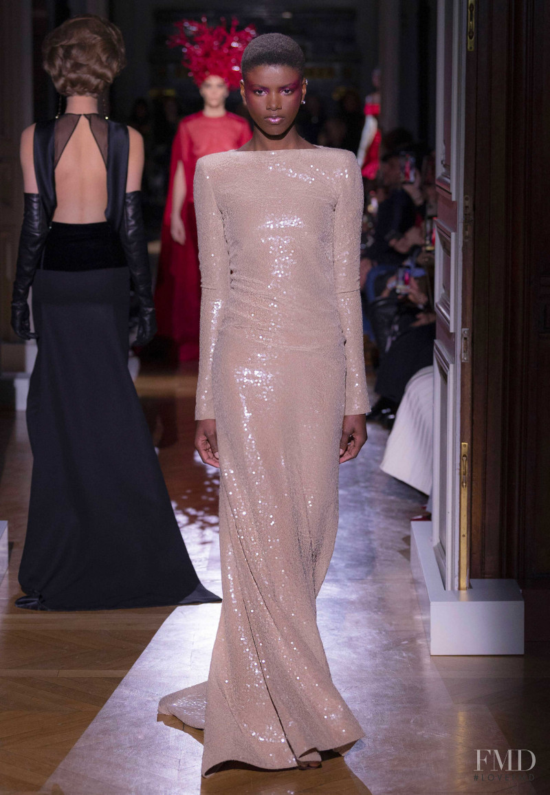 Yorgelis Marte featured in  the Valentino Couture fashion show for Spring/Summer 2020