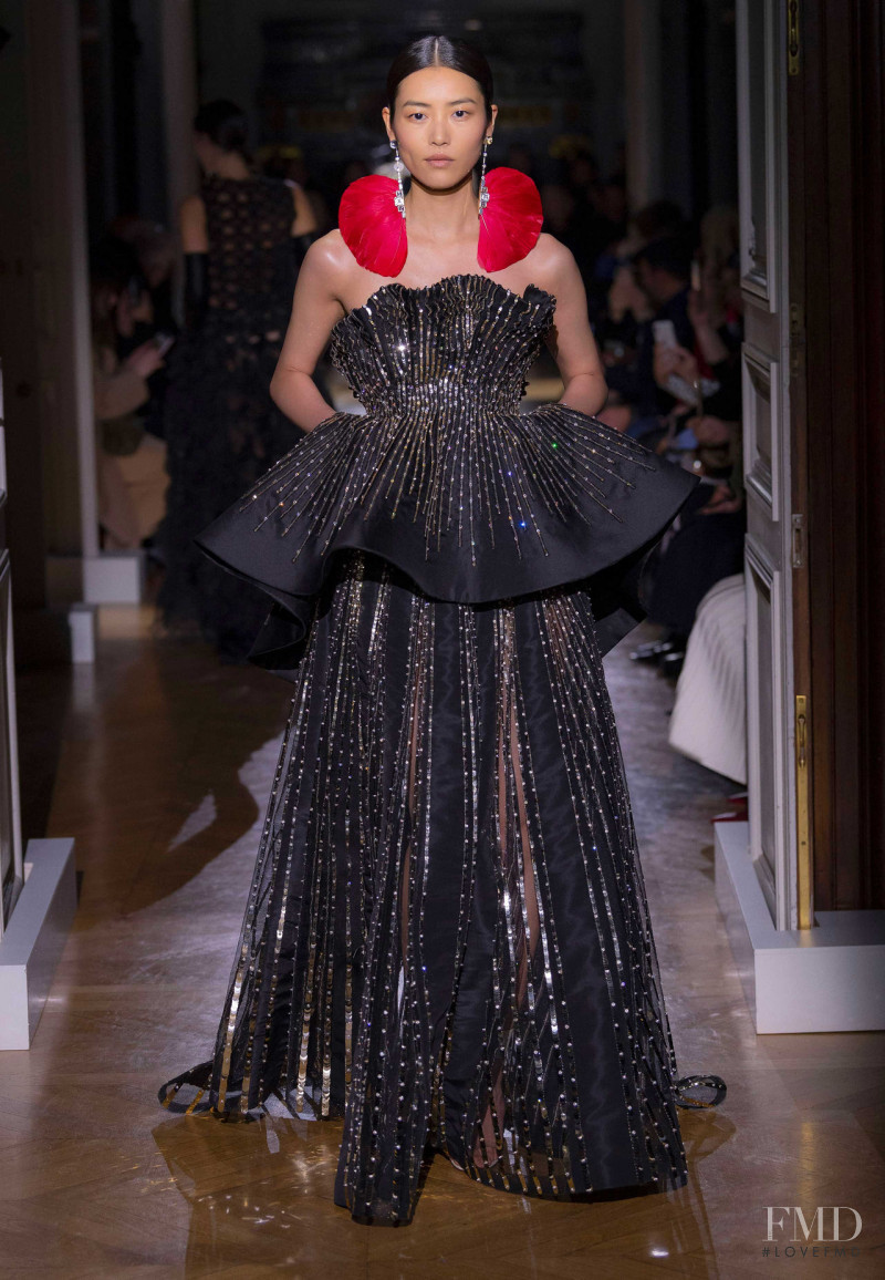Liu Wen featured in  the Valentino Couture fashion show for Spring/Summer 2020