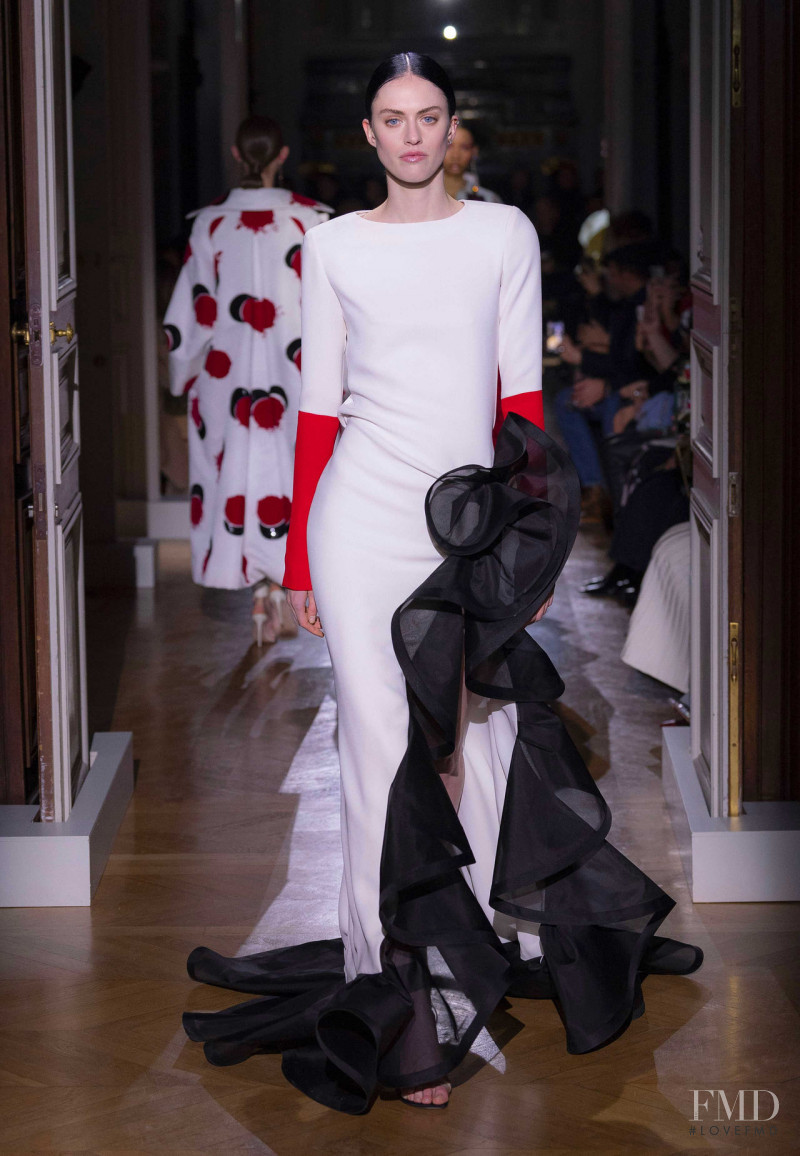 Sarah Brannon featured in  the Valentino Couture fashion show for Spring/Summer 2020