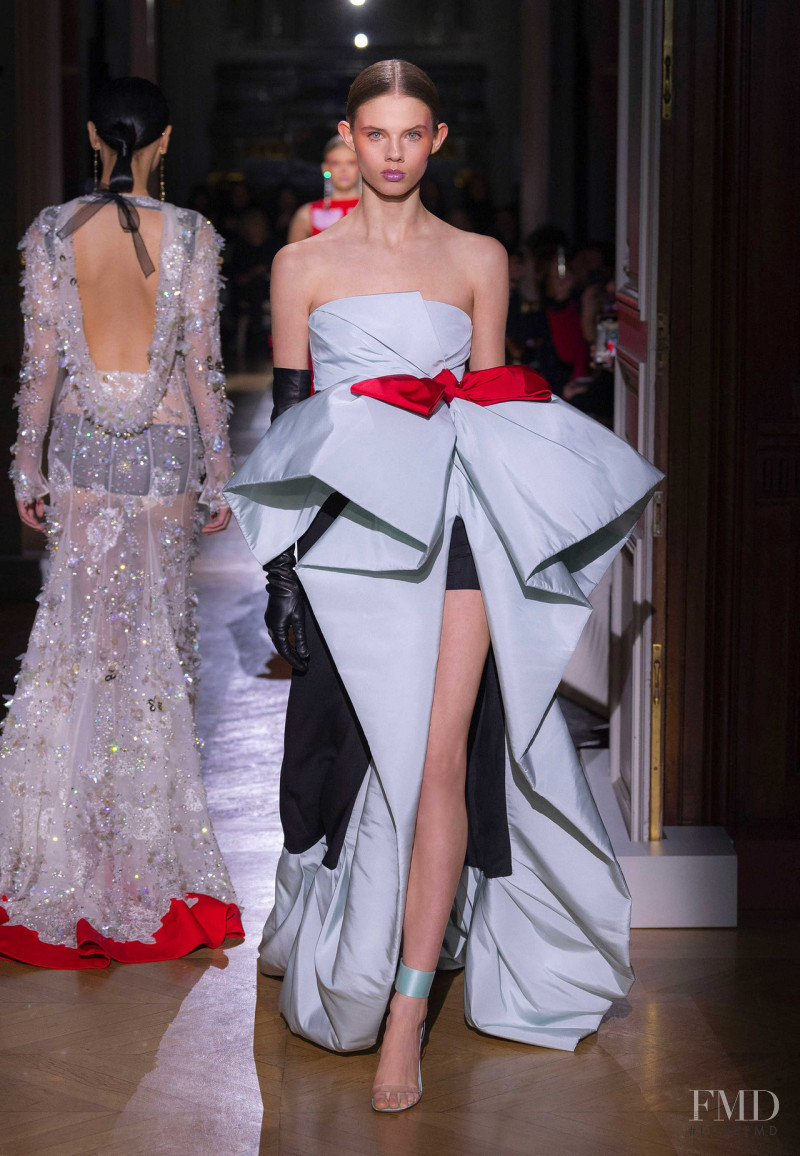 Julia Merkelbach featured in  the Valentino Couture fashion show for Spring/Summer 2020