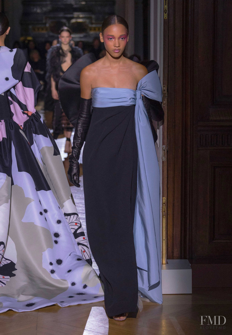Sculy Mejia Escobosa featured in  the Valentino Couture fashion show for Spring/Summer 2020