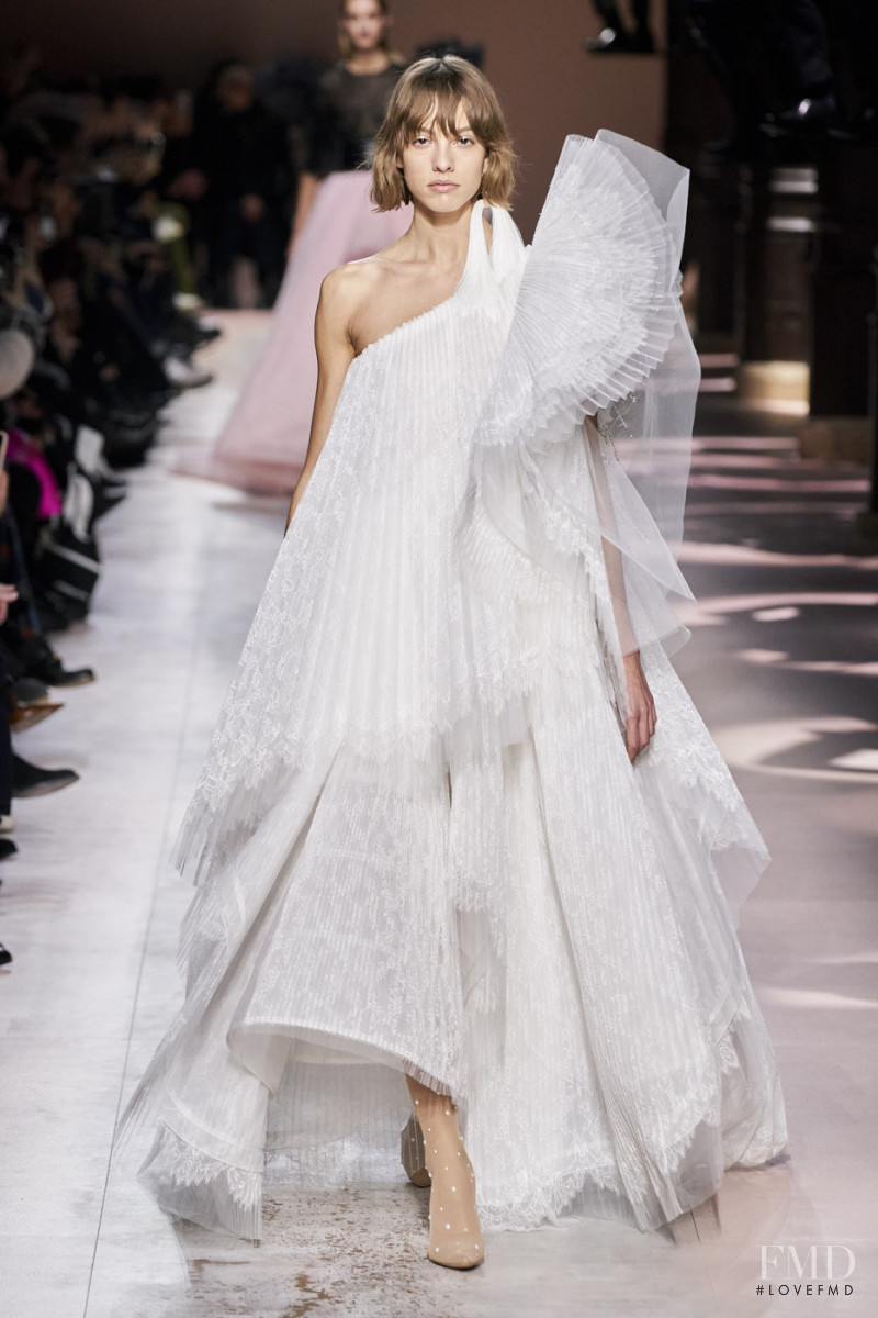 Giulia Theller featured in  the Givenchy Haute Couture fashion show for Spring/Summer 2020