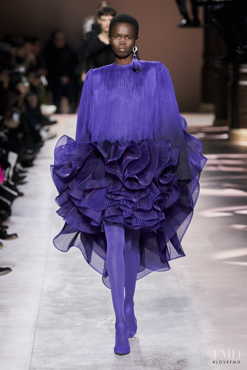 Hakima Duot featured in  the Givenchy Haute Couture fashion show for Spring/Summer 2020