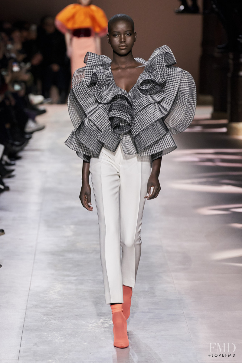 Adut Akech Bior featured in  the Givenchy Haute Couture fashion show for Spring/Summer 2020