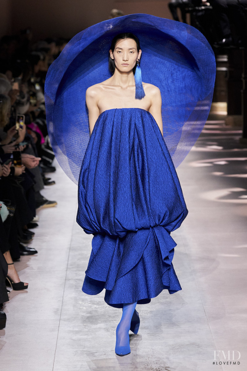 Lina Zhang featured in  the Givenchy Haute Couture fashion show for Spring/Summer 2020