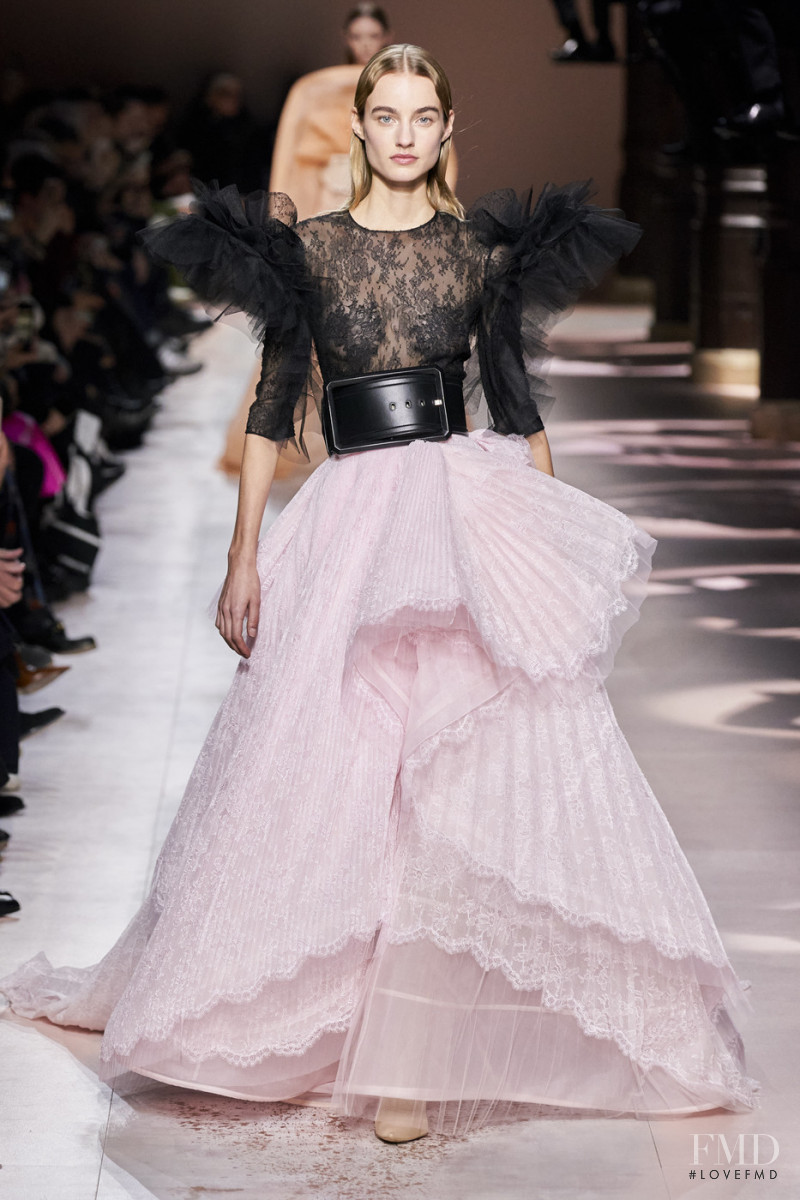 Maartje Verhoef featured in  the Givenchy Haute Couture fashion show for Spring/Summer 2020