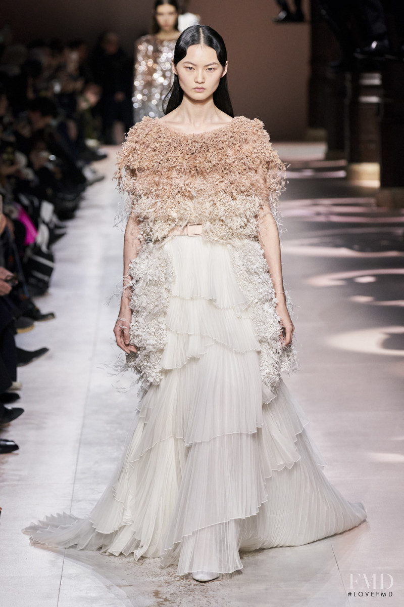 Cong He featured in  the Givenchy Haute Couture fashion show for Spring/Summer 2020