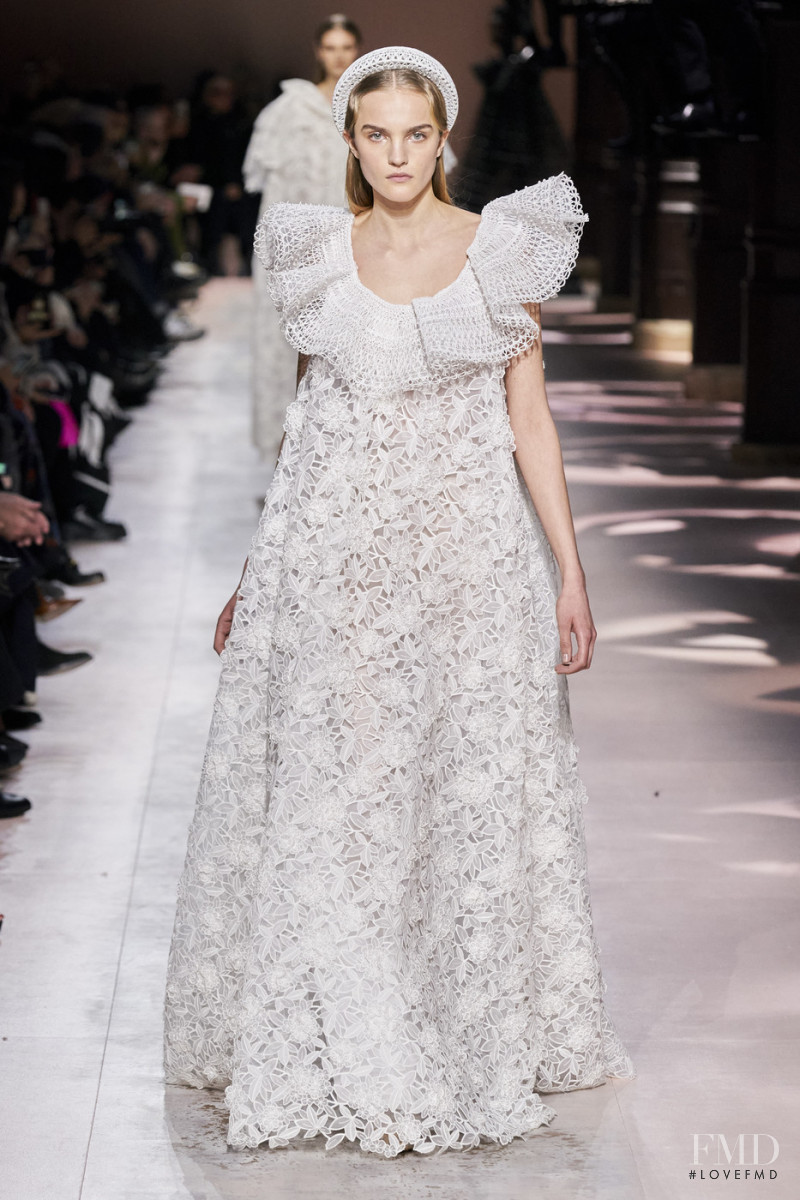 Josefine Lynderup featured in  the Givenchy Haute Couture fashion show for Spring/Summer 2020
