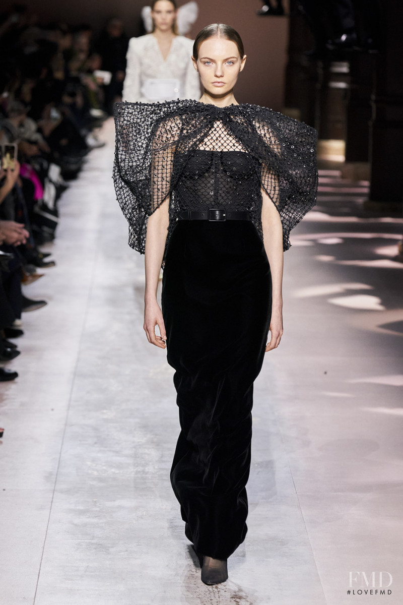 Fran Summers featured in  the Givenchy Haute Couture fashion show for Spring/Summer 2020