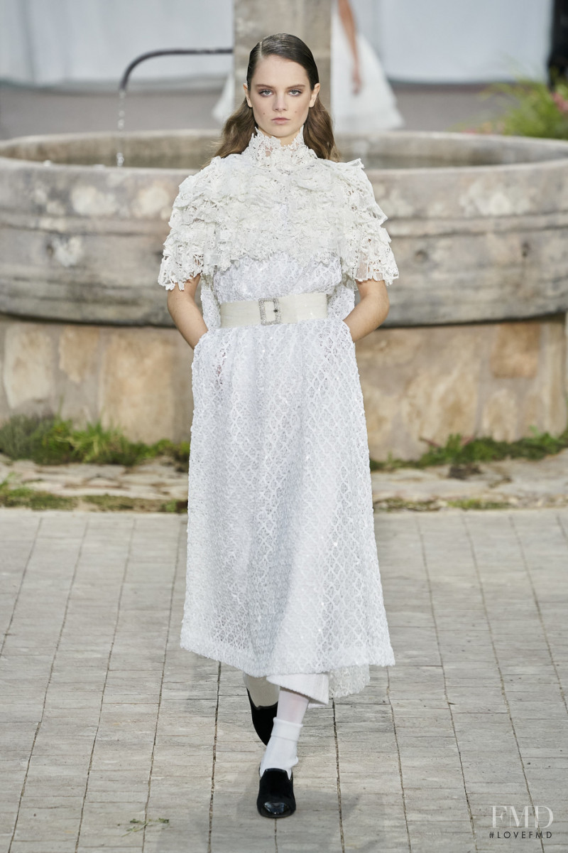 Giselle Norman featured in  the Chanel Haute Couture fashion show for Spring/Summer 2020