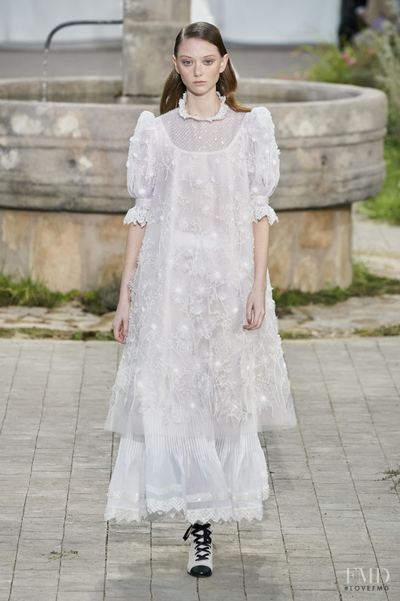 Sara Grace Wallerstedt featured in  the Chanel Haute Couture fashion show for Spring/Summer 2020
