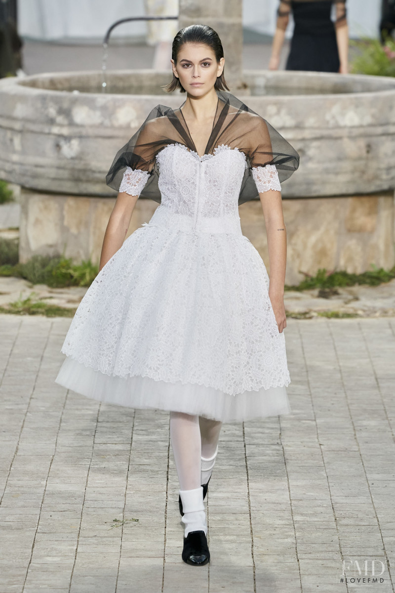 Kaia Gerber featured in  the Chanel Haute Couture fashion show for Spring/Summer 2020