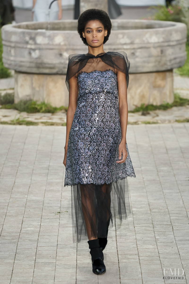 Blesnya Minher featured in  the Chanel Haute Couture fashion show for Spring/Summer 2020