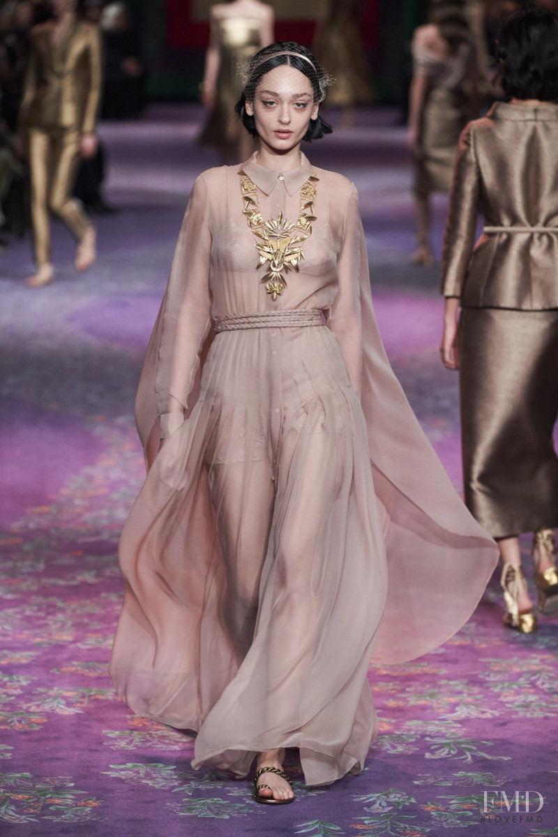 Ivana Trivic featured in  the Christian Dior Haute Couture fashion show for Spring/Summer 2020