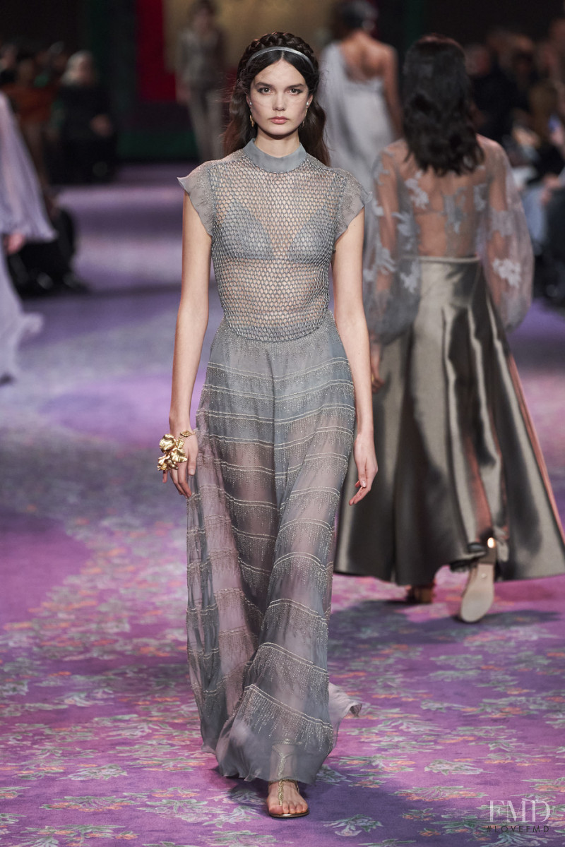 Noortje Haak featured in  the Christian Dior Haute Couture fashion show for Spring/Summer 2020
