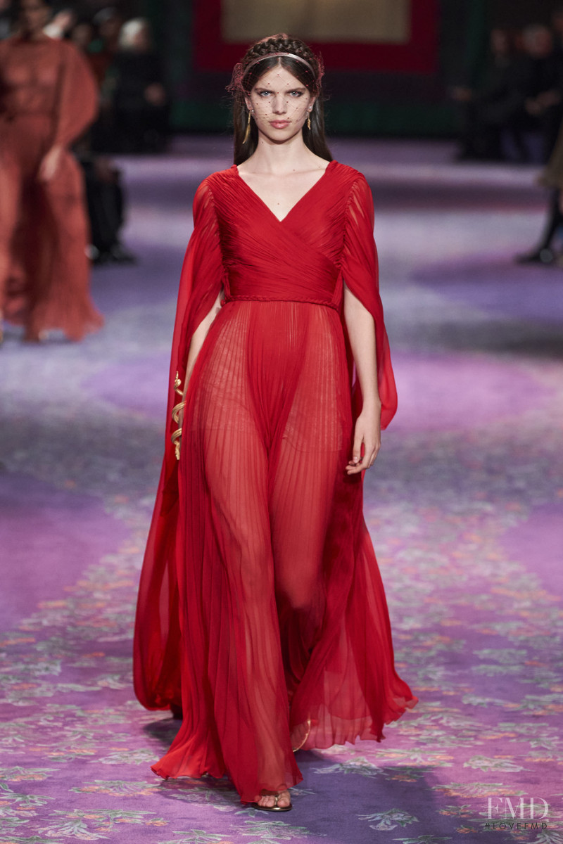 Olivia Parsons featured in  the Christian Dior Haute Couture fashion show for Spring/Summer 2020
