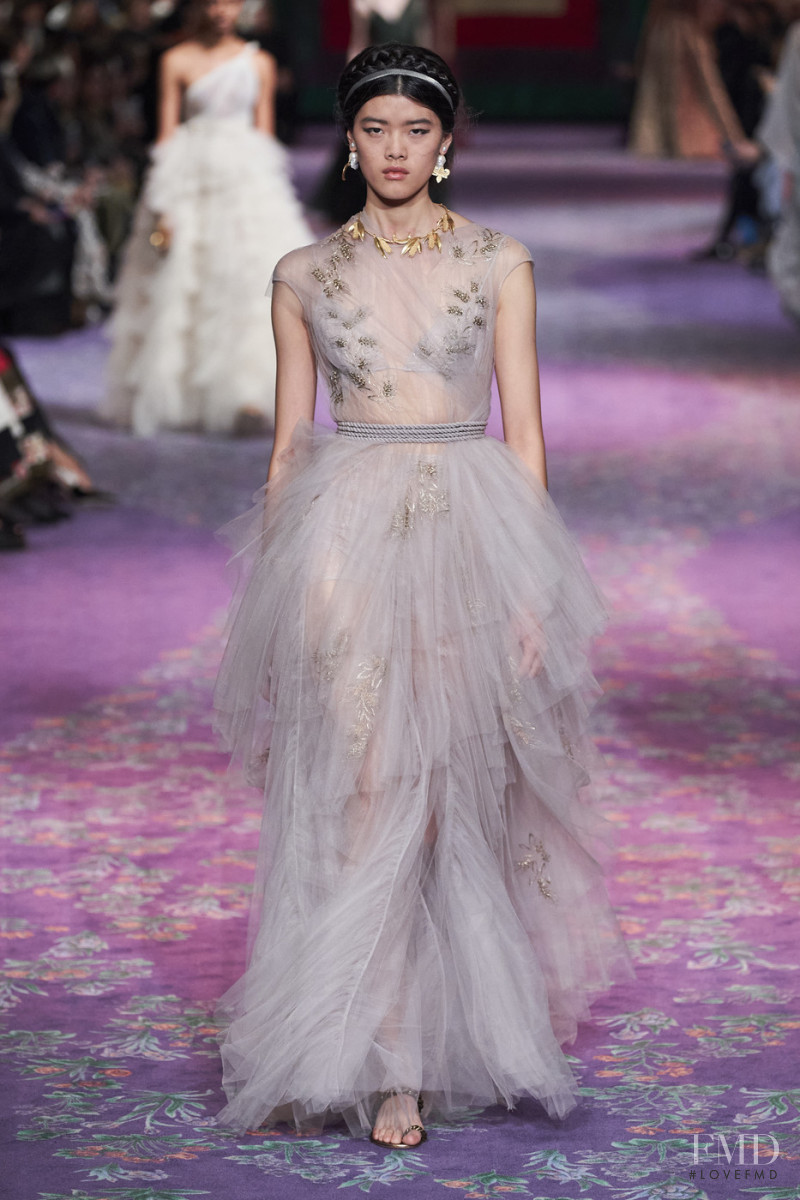 Mu Xiangyue featured in  the Christian Dior Haute Couture fashion show for Spring/Summer 2020