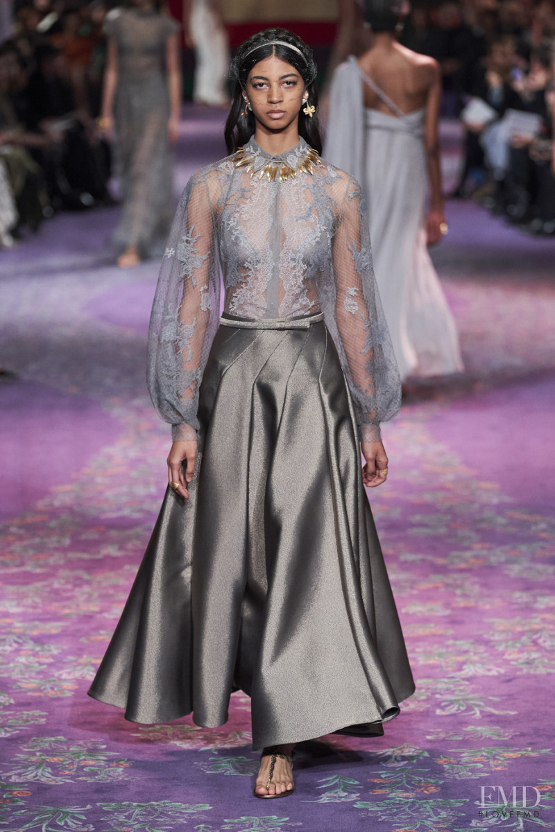 Rocio Marconi featured in  the Christian Dior Haute Couture fashion show for Spring/Summer 2020