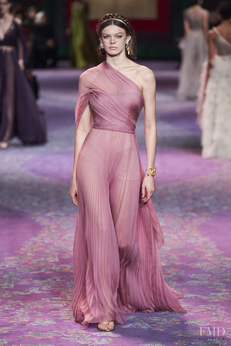 Cara Taylor featured in  the Christian Dior Haute Couture fashion show for Spring/Summer 2020