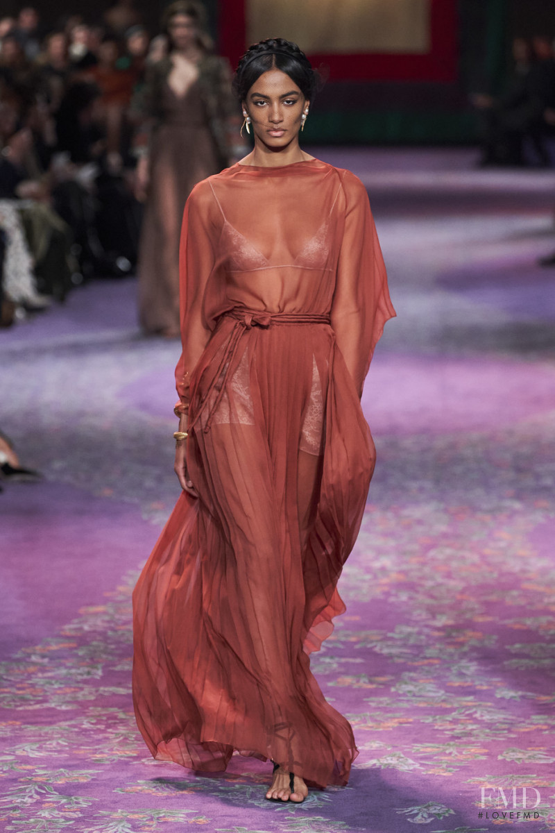 Sacha Quenby featured in  the Christian Dior Haute Couture fashion show for Spring/Summer 2020