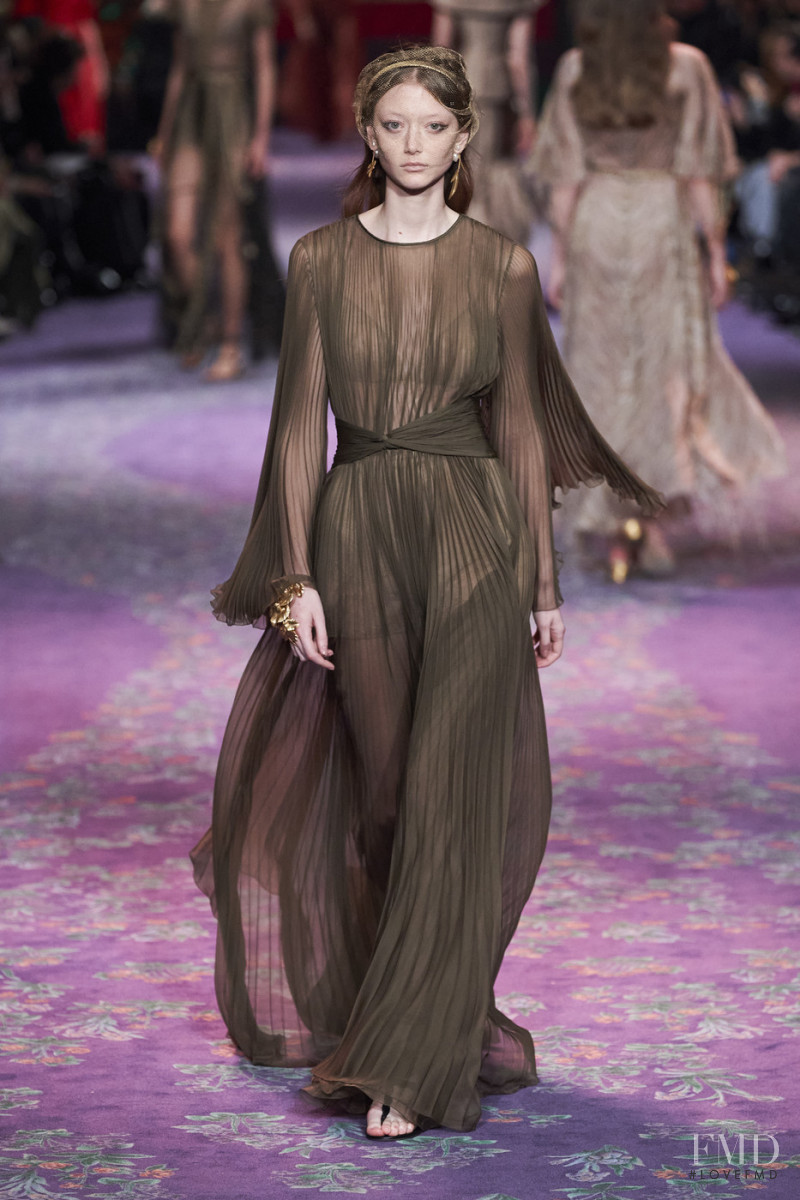 Sara Grace Wallerstedt featured in  the Christian Dior Haute Couture fashion show for Spring/Summer 2020