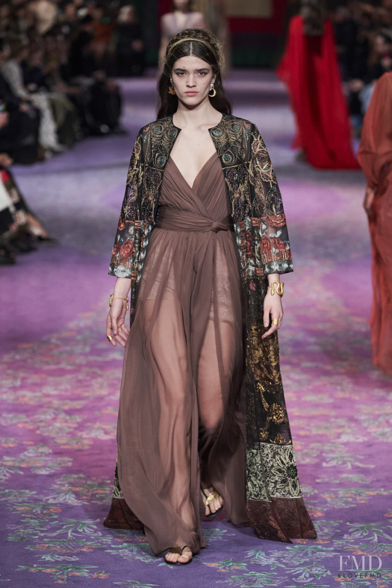 Alexandra Maria Micu featured in  the Christian Dior Haute Couture fashion show for Spring/Summer 2020