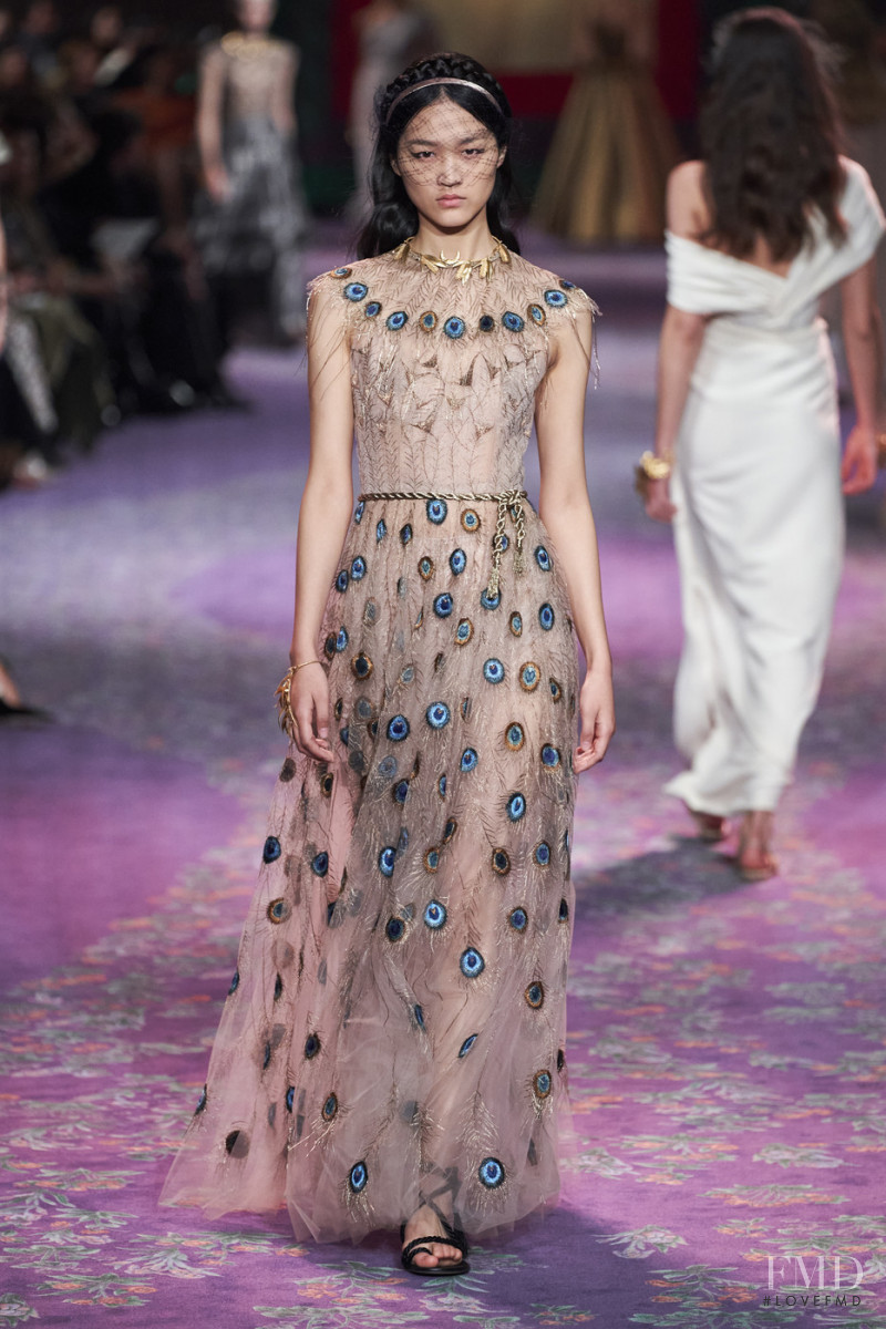 Cai Guannan featured in  the Christian Dior Haute Couture fashion show for Spring/Summer 2020