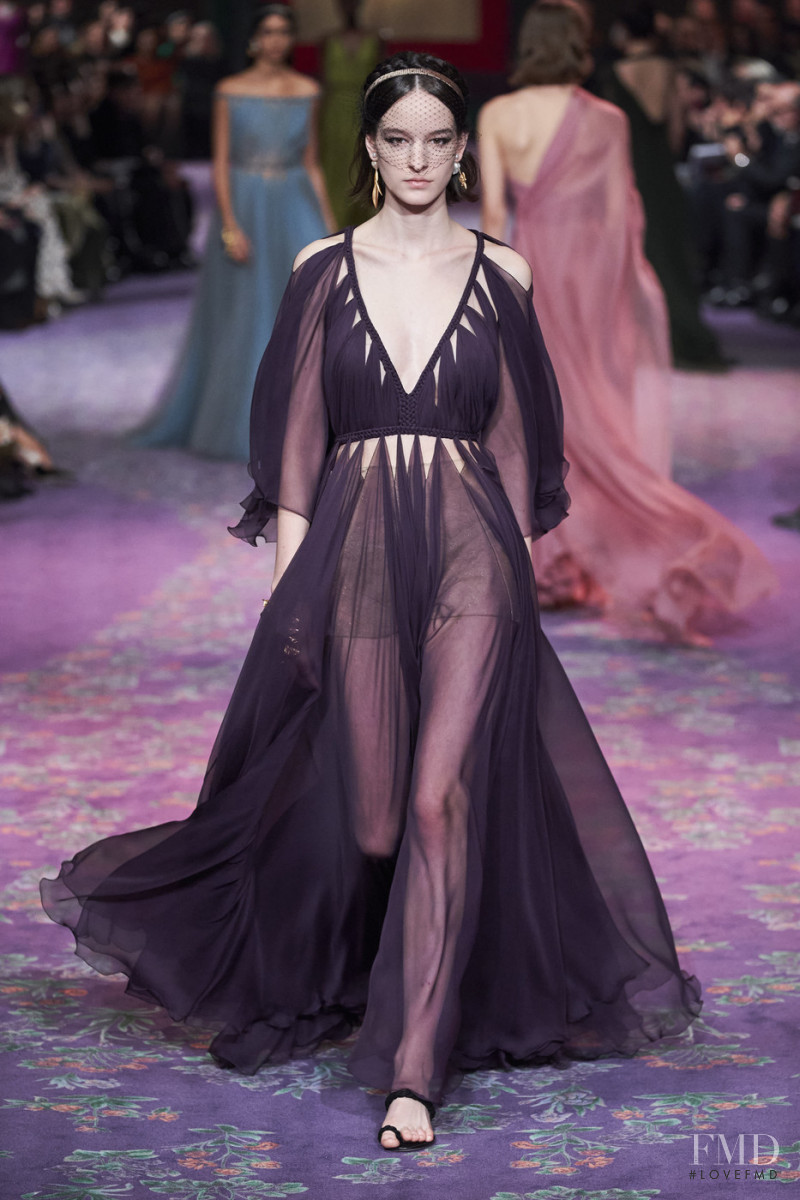 Laura Toth featured in  the Christian Dior Haute Couture fashion show for Spring/Summer 2020