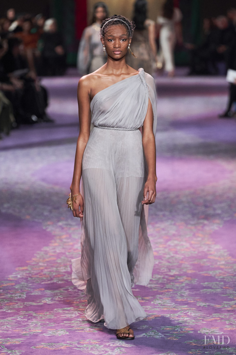 Noemie Semedo Borges featured in  the Christian Dior Haute Couture fashion show for Spring/Summer 2020