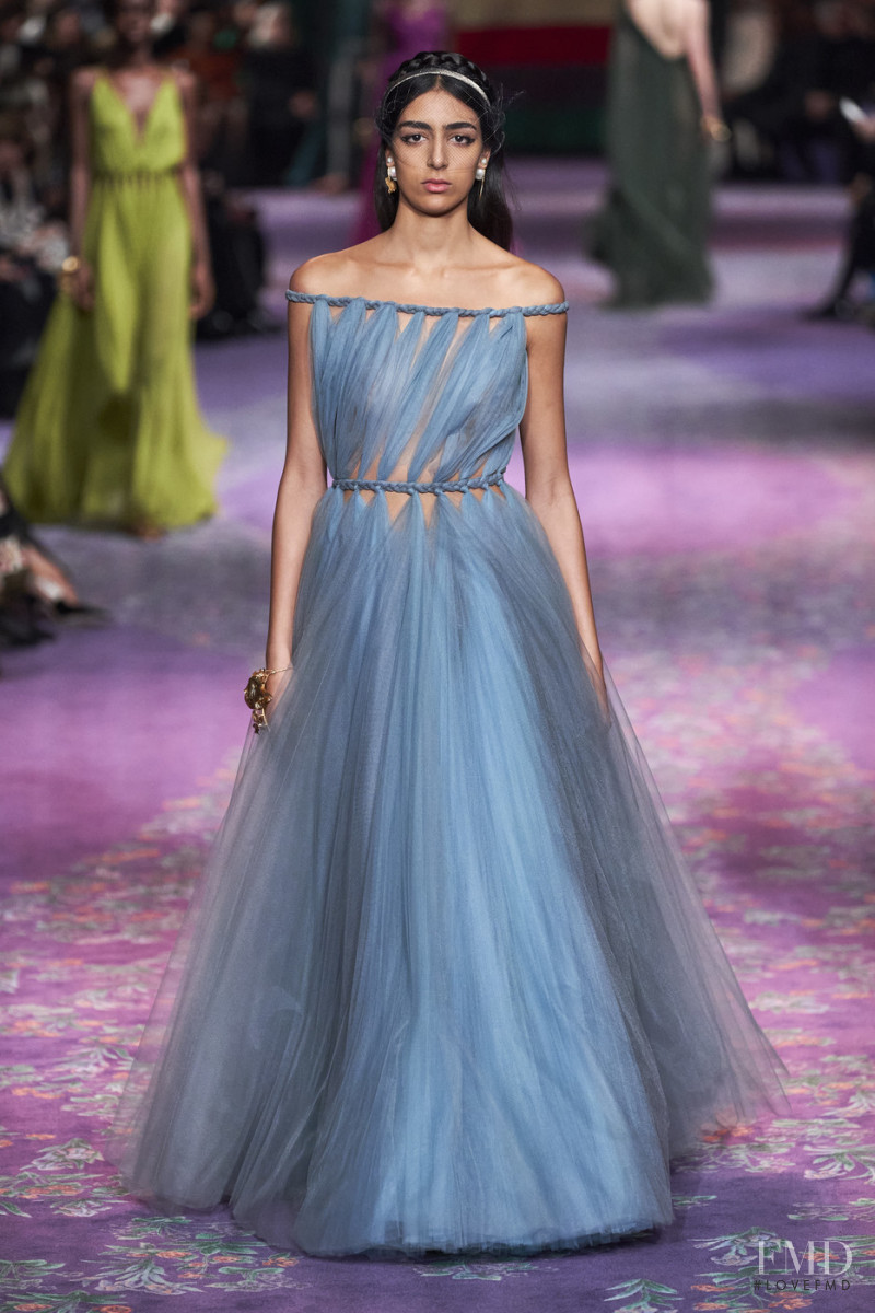 Nora Attal featured in  the Christian Dior Haute Couture fashion show for Spring/Summer 2020