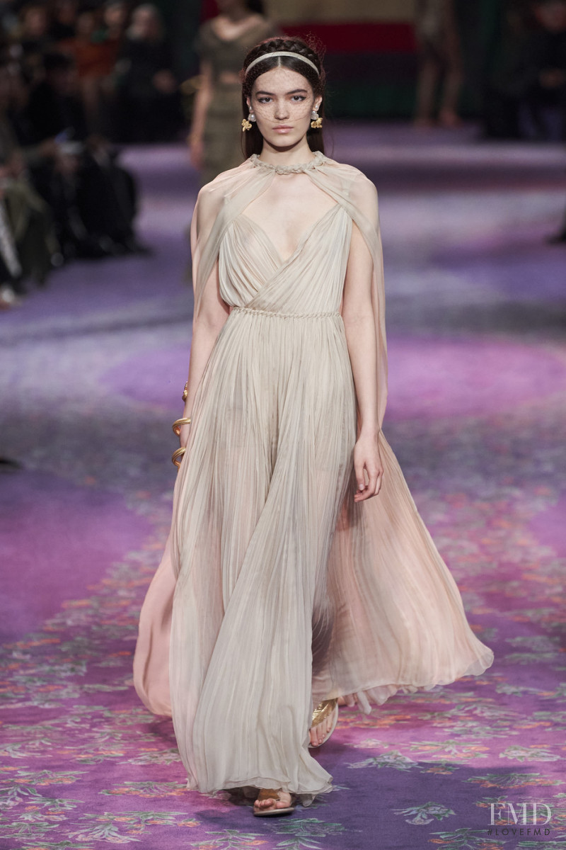 Dana Dobrinskaya featured in  the Christian Dior Haute Couture fashion show for Spring/Summer 2020