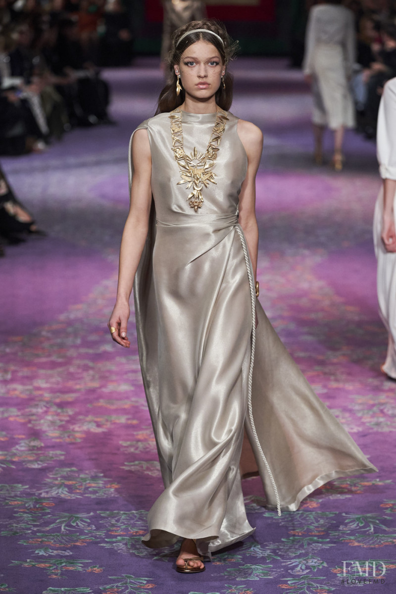 Cosima Fritz featured in  the Christian Dior Haute Couture fashion show for Spring/Summer 2020