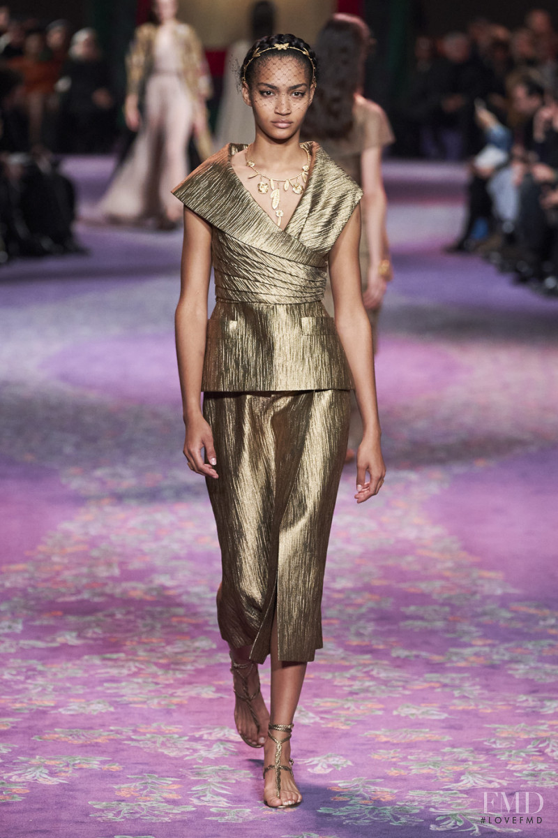 Anyelina Rosa featured in  the Christian Dior Haute Couture fashion show for Spring/Summer 2020