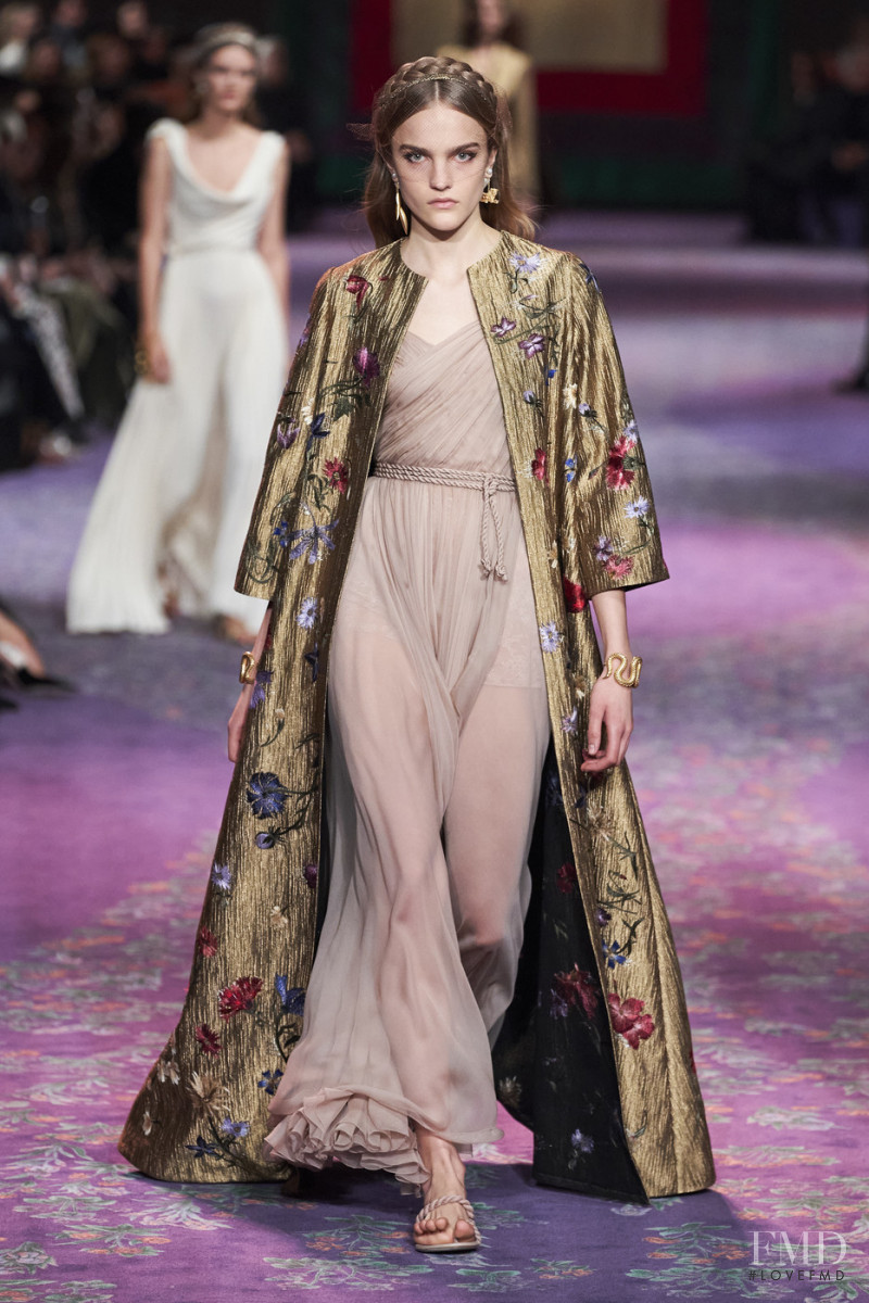 Josefine Lynderup featured in  the Christian Dior Haute Couture fashion show for Spring/Summer 2020