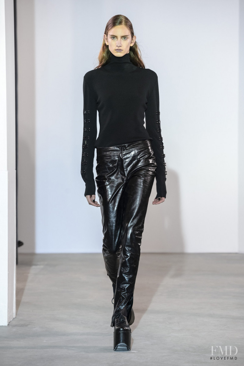 Noortje Haak featured in  the Olivier Theyskens fashion show for Autumn/Winter 2018