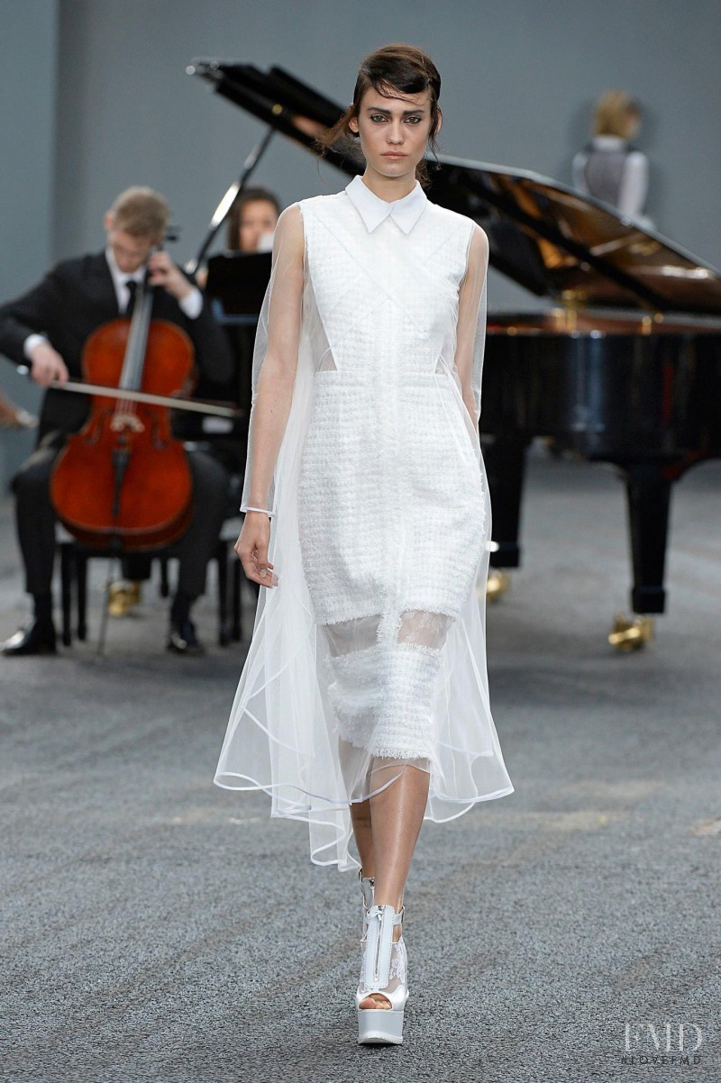 Emily Meuleman featured in  the Erdem fashion show for Spring/Summer 2014