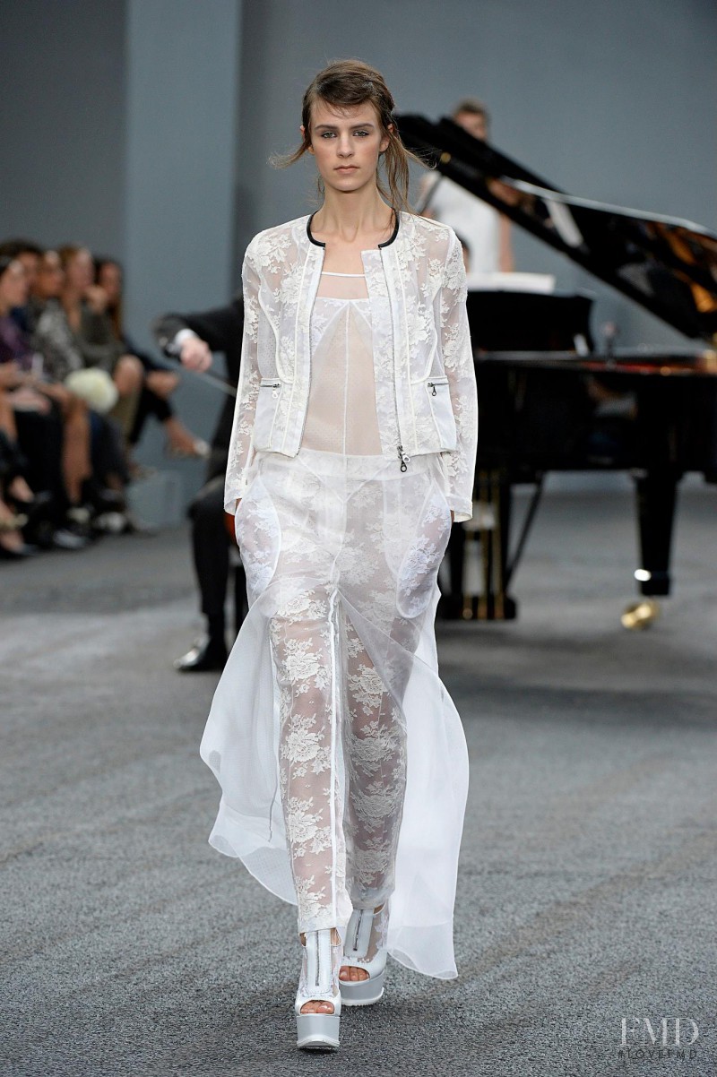 Kayley Chabot featured in  the Erdem fashion show for Spring/Summer 2014