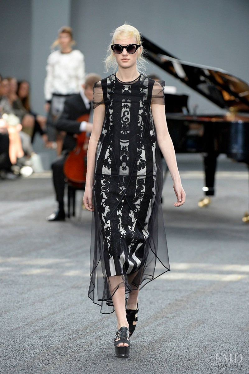 Linn Arvidsson featured in  the Erdem fashion show for Spring/Summer 2014