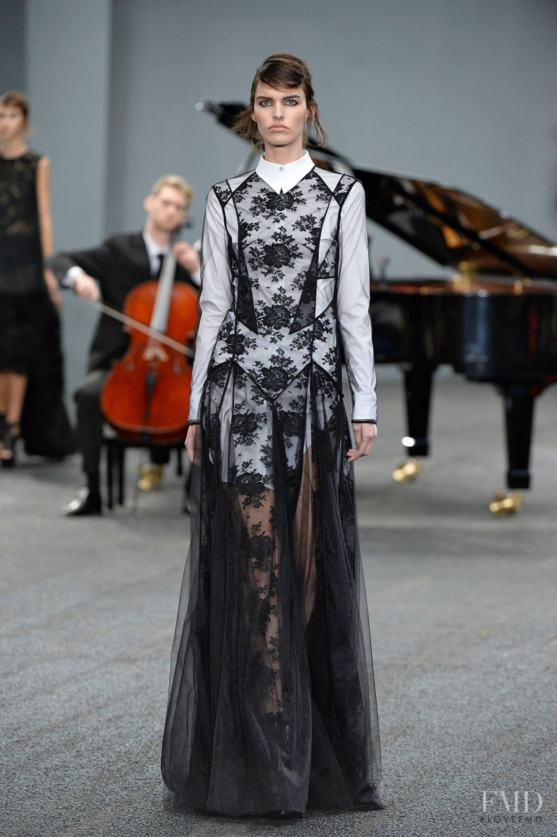 Lisa Verberght featured in  the Erdem fashion show for Spring/Summer 2014