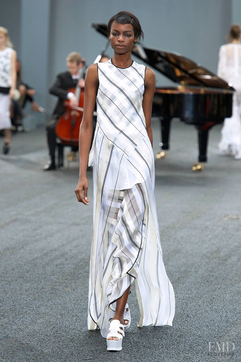 Maria Borges featured in  the Erdem fashion show for Spring/Summer 2014